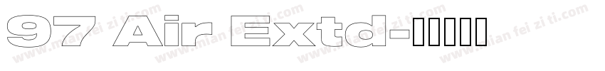 97 Air Extd字体转换